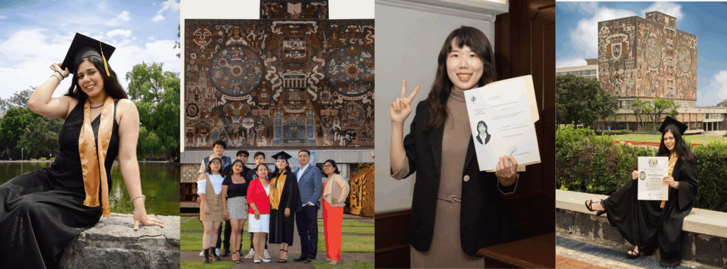 Fotografía de graduación en exteriores, una joven con toga y birrete sosteniendo su diploma FOTOS TOMADAS POR MFFOTOGRAFIA Foto de graduación 2026